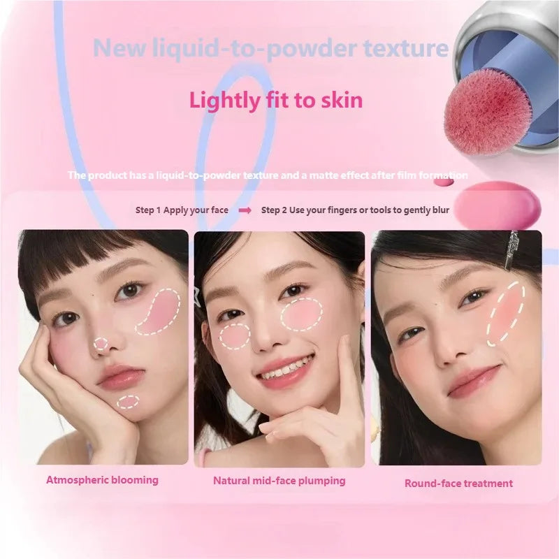 Blusher Color Face Makeup Rendering Liquid Blush Moisturizer Long Lasting Beauty Expands Cheek Tint Cosmetics Qme