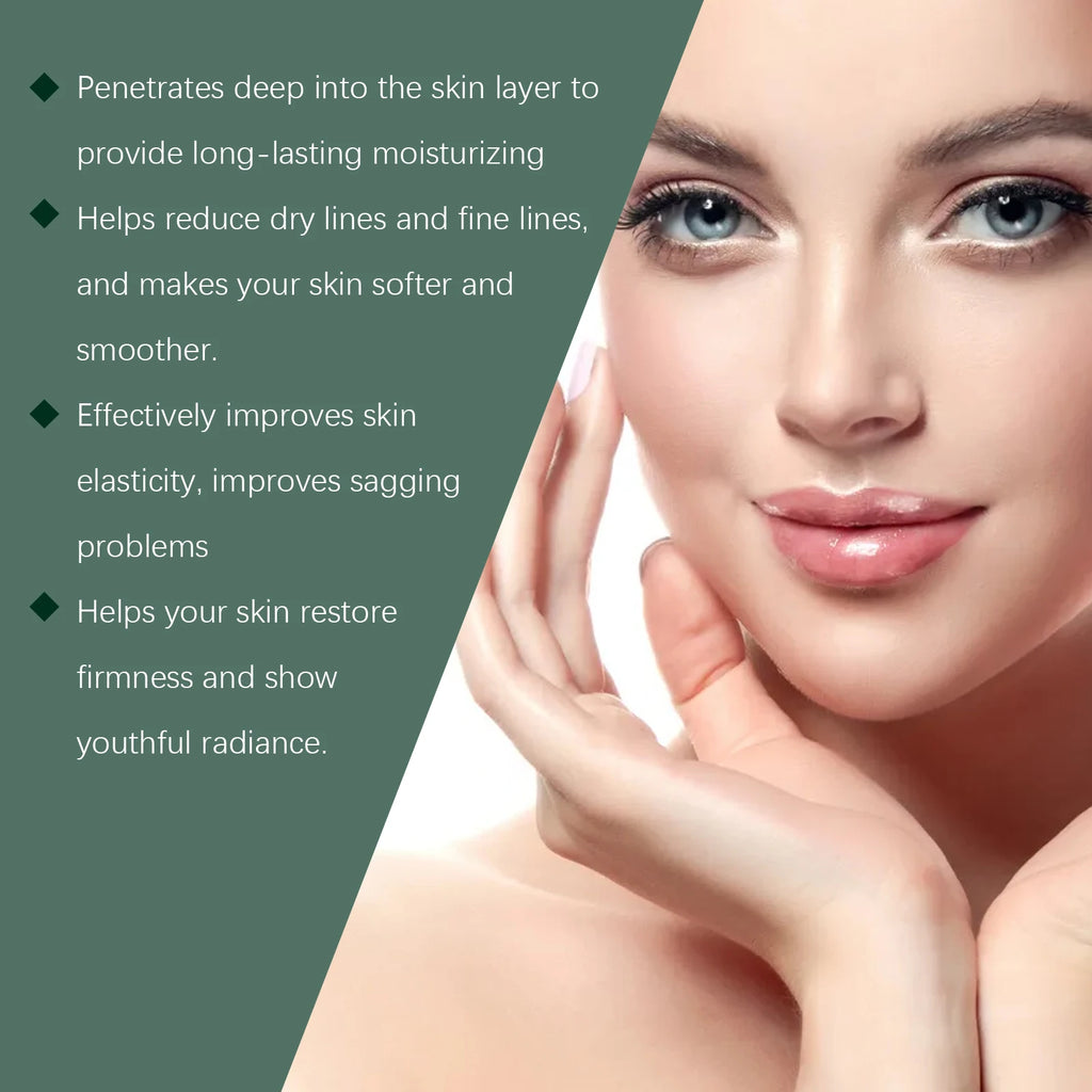 Hyaluronic Acid Facial Serum Lasting Moisturizing Collagen Firming Shrink Pore Fade Fine Line Hydrating Essence Face Skincare Qme