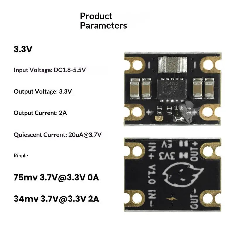 TPS63802 Mini Boost Power Module Lithium Battery Compatible 1 8-5 5V Qme