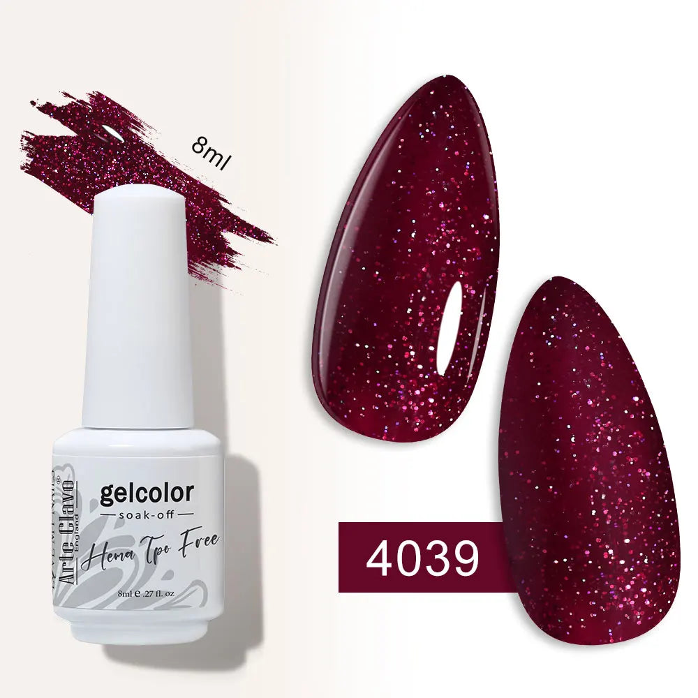 Arte Clavo Semi-permanent Gel Nail Varnish 180 Colors Semipermanent