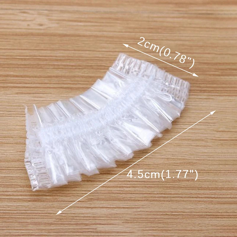 Disposable Hair Dyeing Ear Covers Waterproof Protectors Salon Barber Qme 100PCS