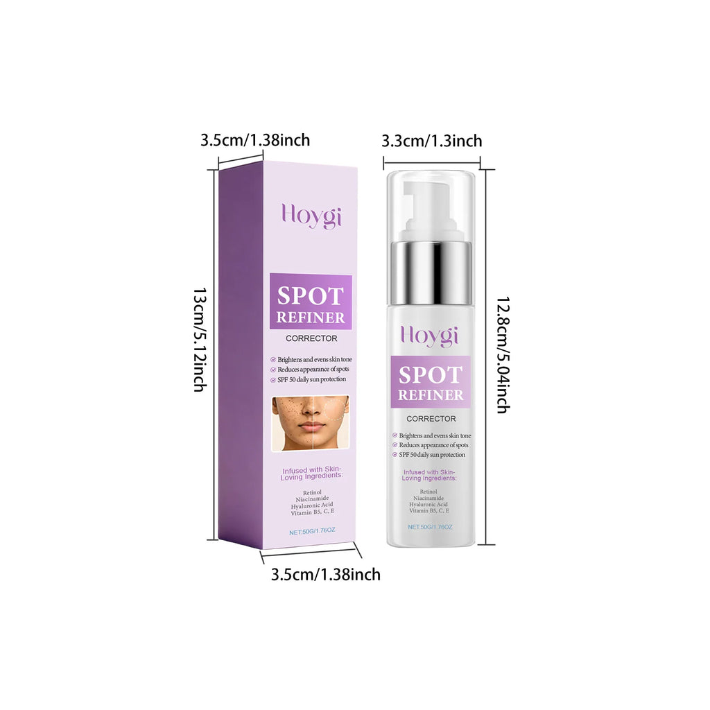 Spot Refiner Cream SPF Sunscreen Dark Spot Corrector Brightening Anti-Aging Face Moisturizer For Outdoor Facial Skin Protection Qme