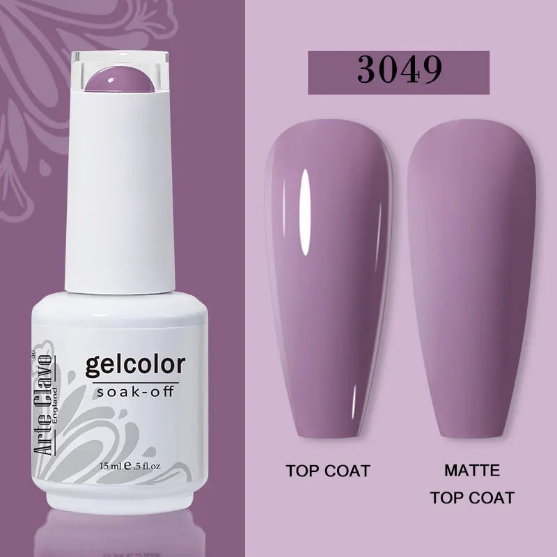 Arte Clavo 44 Colors Jelly Nude Gel Nail Polish Semi Transparent