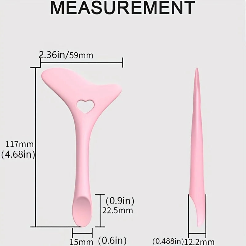 1 Pink Makeup Guide Multi-functional Heart-shaped Eyeliner Lipstick Qme