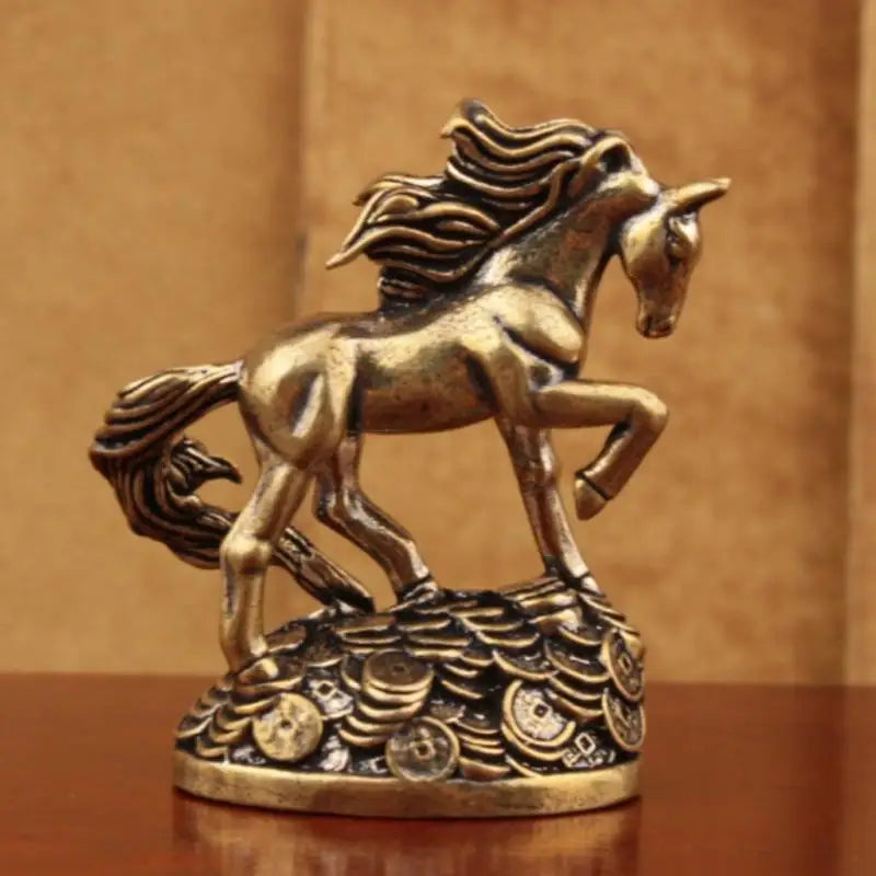 Brass Solid Desktop Decoration Handicrafts Antique Zodiac Animal Qme Onesize