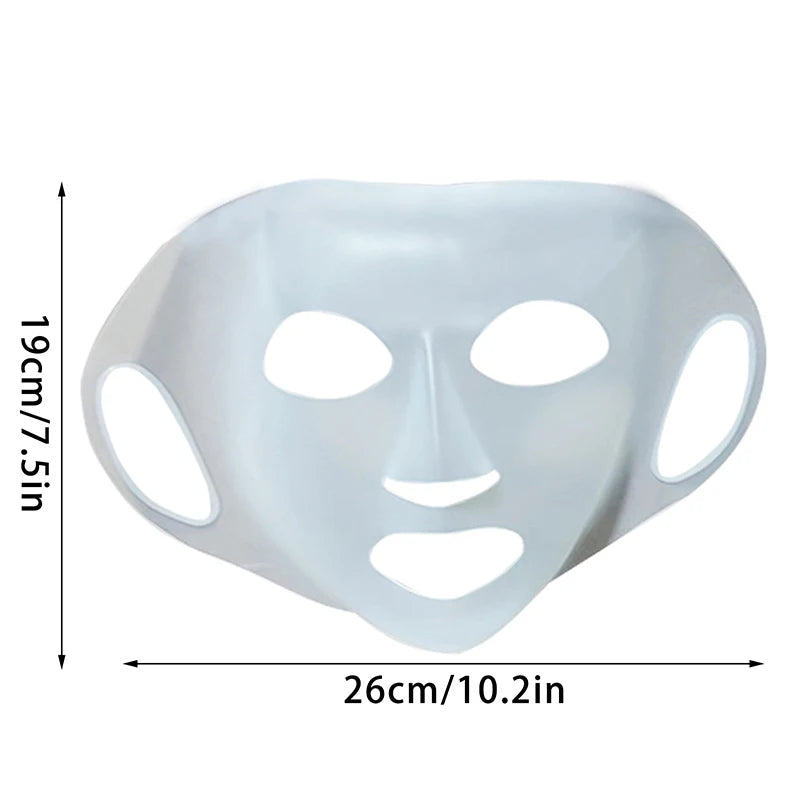 3D Silicone Facial Mask Women Reusable Gel Sheet Ear Loops Lifting Qme