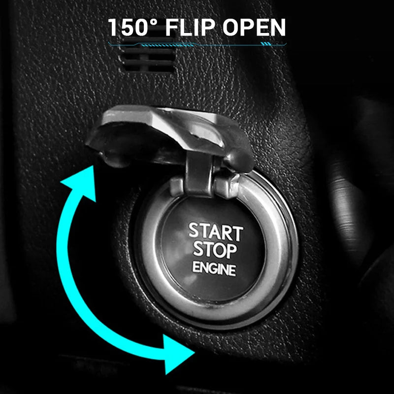 3D Metal Engine Ignition Start Stop Push Button Sticker One Button Ignition Key Decorative Switch Button Cover For Car Interior Qme