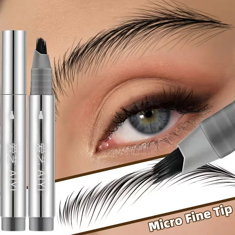 Slant Tip Liquid Eyebrow Pencil Waterproof Smudge Proof Design Easy Qme