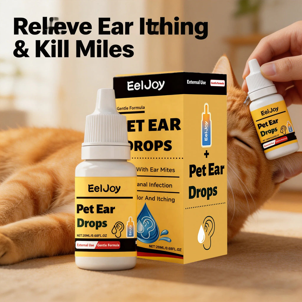 Pet Ear Care Drop Removing Earwax Eliminate Ear Mites Relieve Itching Prevent Infection Gentle Formula Pet Ear Cleaning Solution Qme