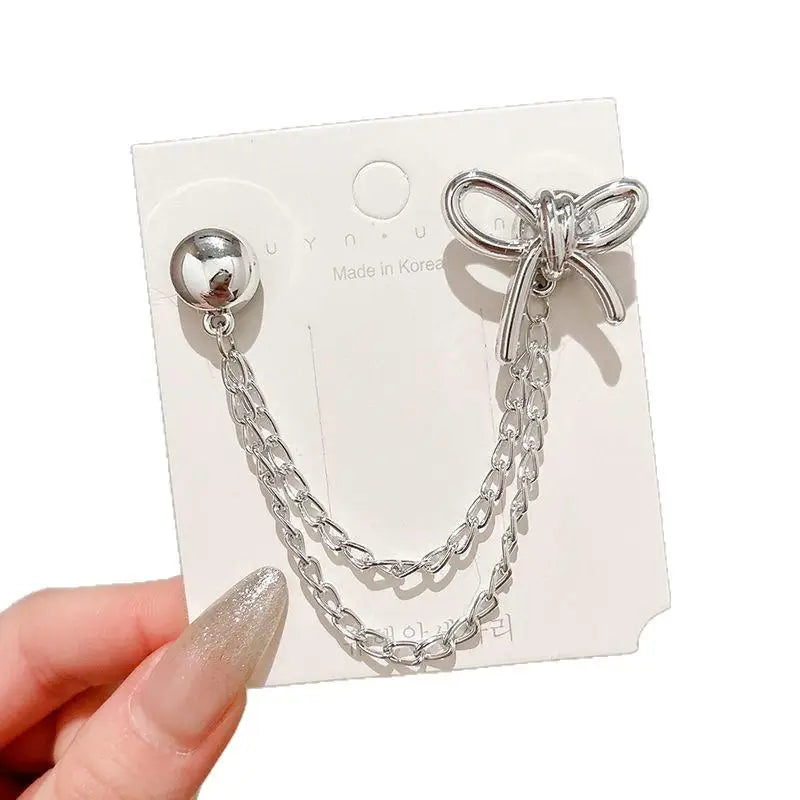 Women's Butterfly Decor Clothes Clips Adjustable Instant Sleeve & Hem Shortener, Elegant No-Sew Clothing Alteration Accessories Qme 1PCS