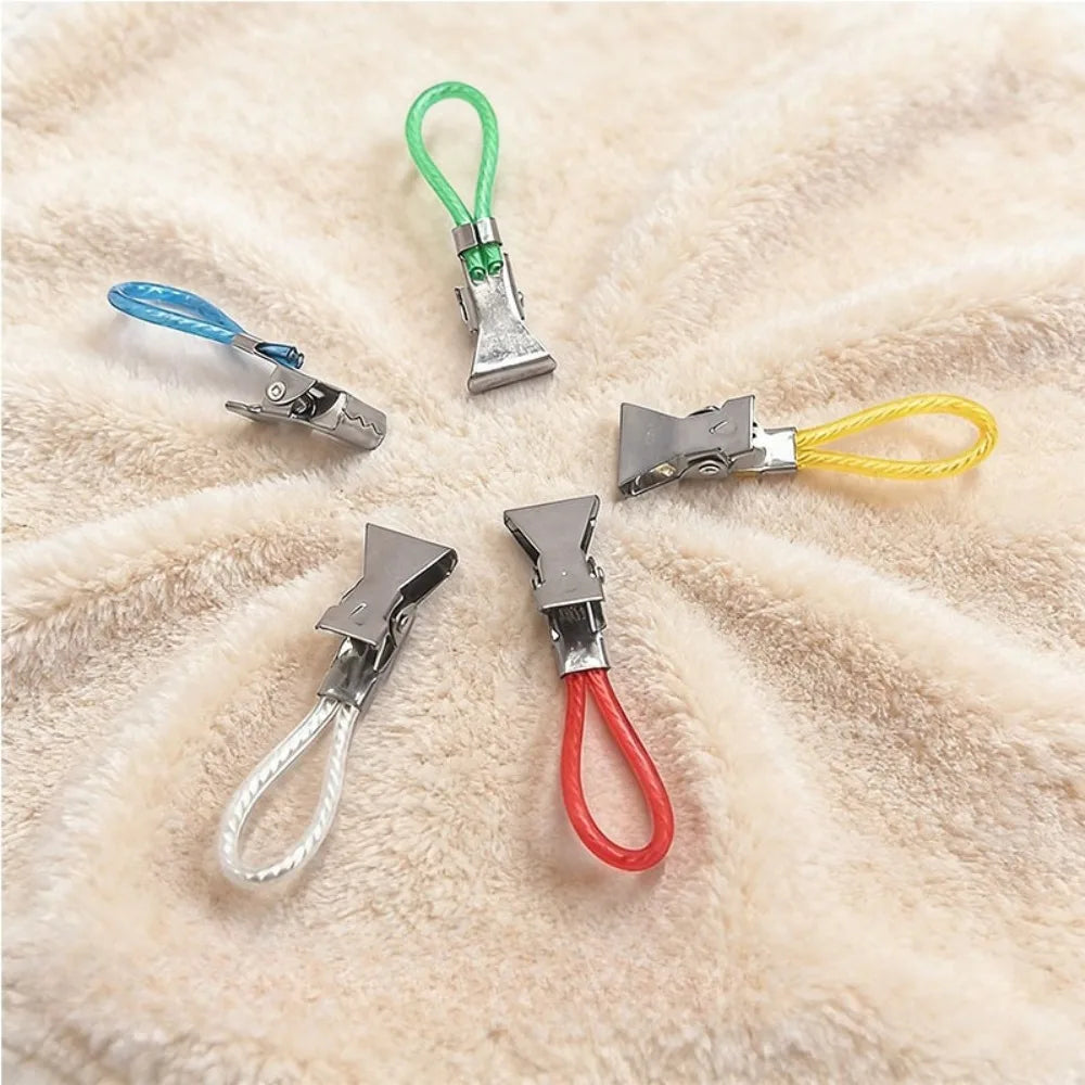 Metal Tea Towel Storage with Towel Hanging Ring, Multi-Color Kitchen Towel Hanging Clip Small Hook Clip Suitable for Bedrooms Qme