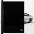 75cmx3m Car Window Privacy Anti Look Film Foil Tint Vinyl Glare Glass Dark Sticker Summer Solar UV Film Protective Accessories Qme 1Percent VLT 75x300cm