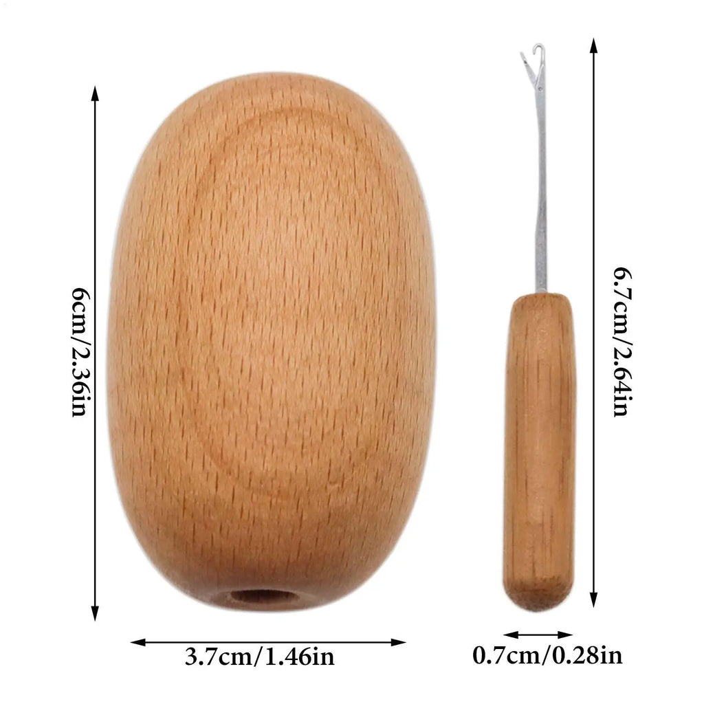 Darning Kit Sturdy & Smooth Wooden Darning Egg for Socks Wood Darning Supplies for Socks Clothes Sewing DIY Handicraft Darning Qme