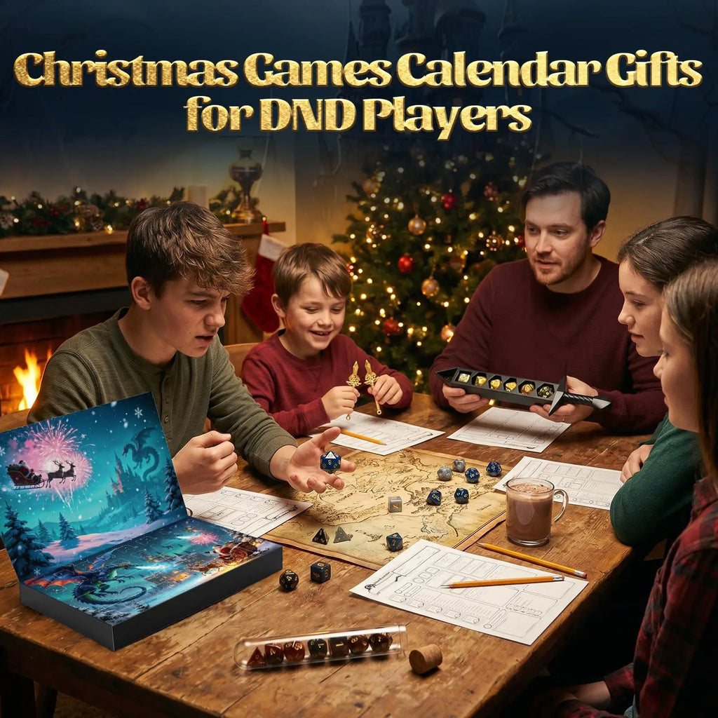Dice Countdown Calendar 24-Day Advent Role Playing Game Keepsake Qme