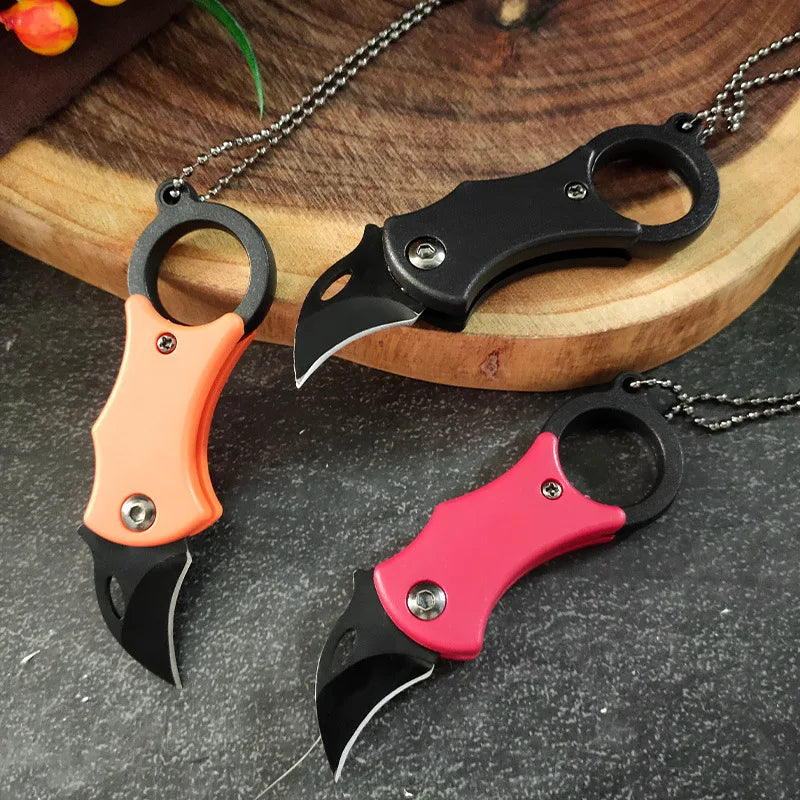Eagle claw mini disassembly express knife anti body keychain folding knife wolf claw outdoor portable anti body knife Qme