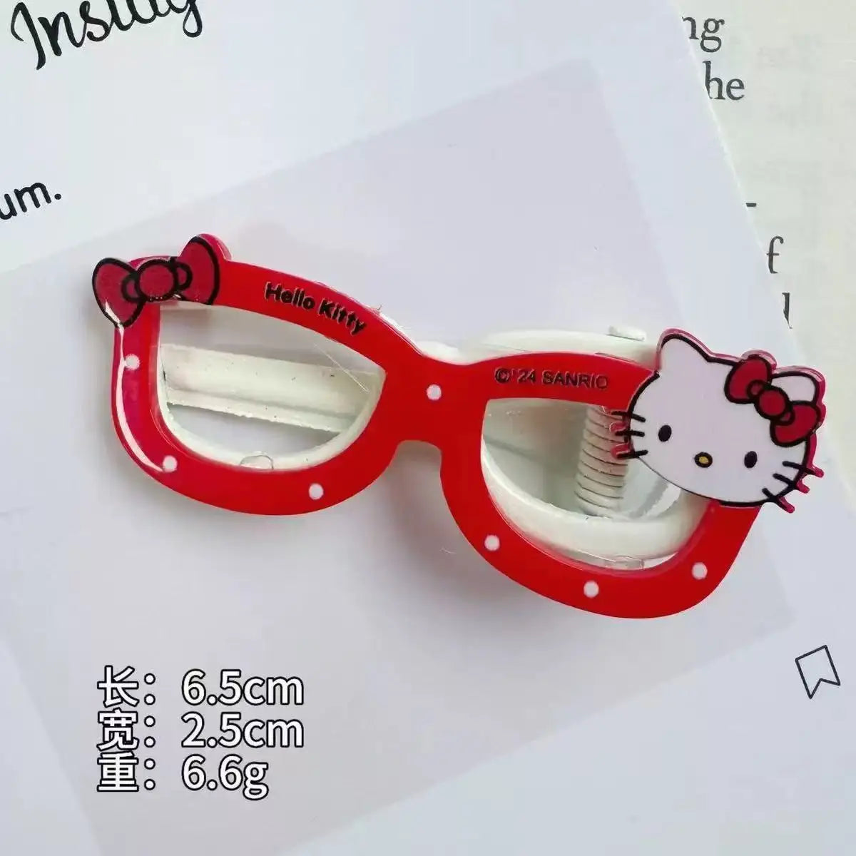 Hello Kitty Cartoon Hair Clips Cute Hair Accessories for Students Versatile Hair Clips and Headpieces Qme 1