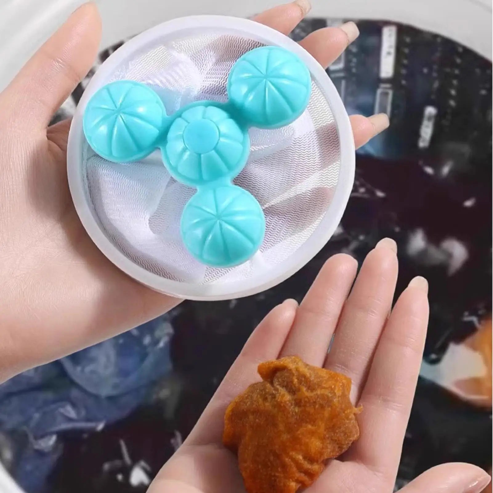 Lint Catcher for Washing Machine 3 Pieces Highly Effective Floating Filtering Mesh Washing Machine Lint Catcher for Home School Qme