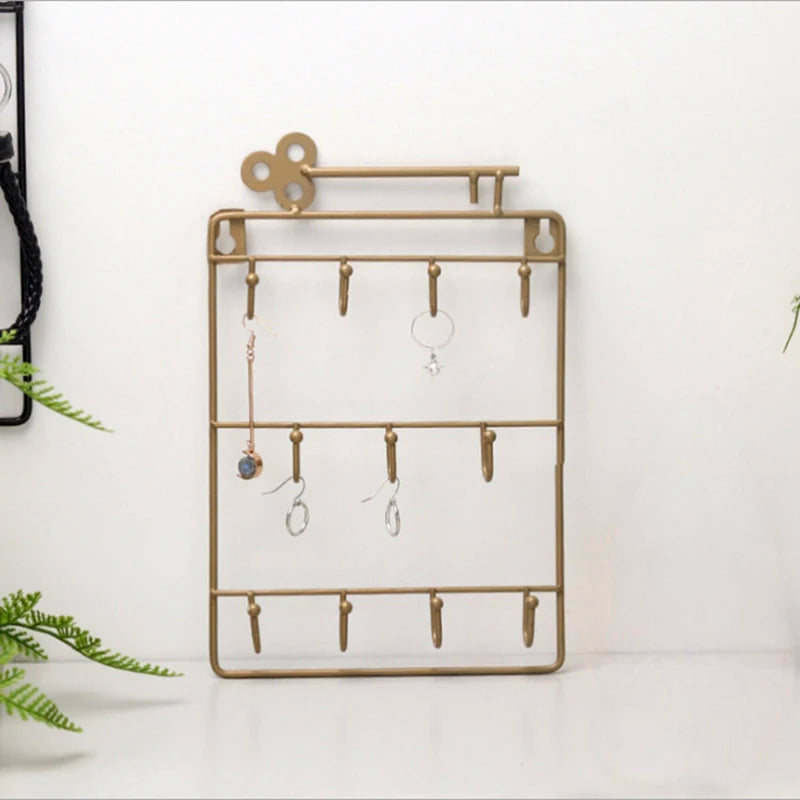 Wall Mounted Key Hook Clip Storage Rack Practical Multifunctional Qme