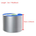 Butyl Seal Tape Aluminum Foil Waterproof Strong Adhesive for Roof Pipe Crack Repair Ductility Thickened Foil Leak Proof Seal Qme 10cmx5m