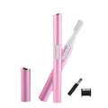 All-in-1 Facial Hair Trimmer Rinseable Blades Women Battery-powered Qme pink