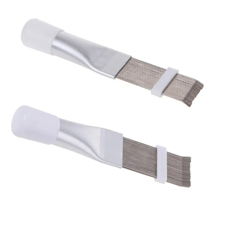 1Pc Stainless Steel Fin Comb Brush Straightener Cleaner Evaporator For Air Conditioner Blade Cooling Effective Cleaning Tool Qme