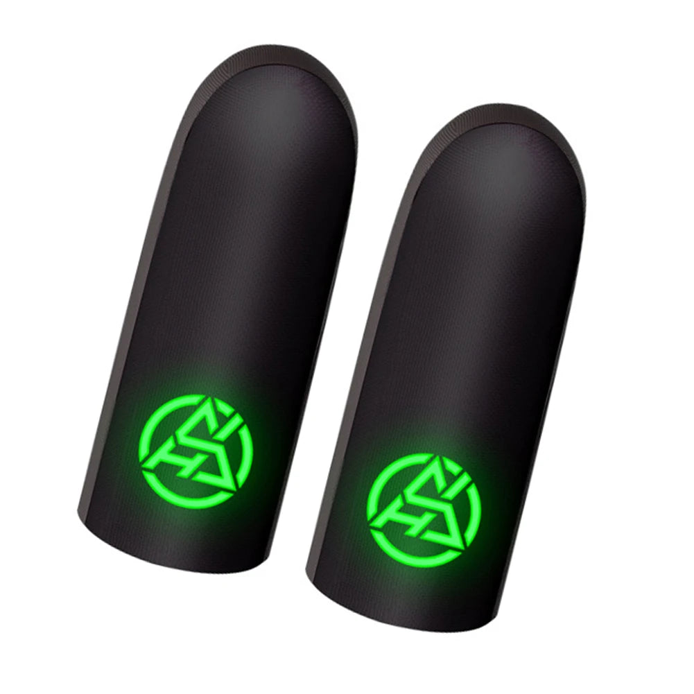 1 Pair Finger Thumb Sleeve Gloves Breathable Sweat Proof Luminous Fingertip Cover Anti Slip 0.3mm Ultra-thin for PUBG Mobile Qme