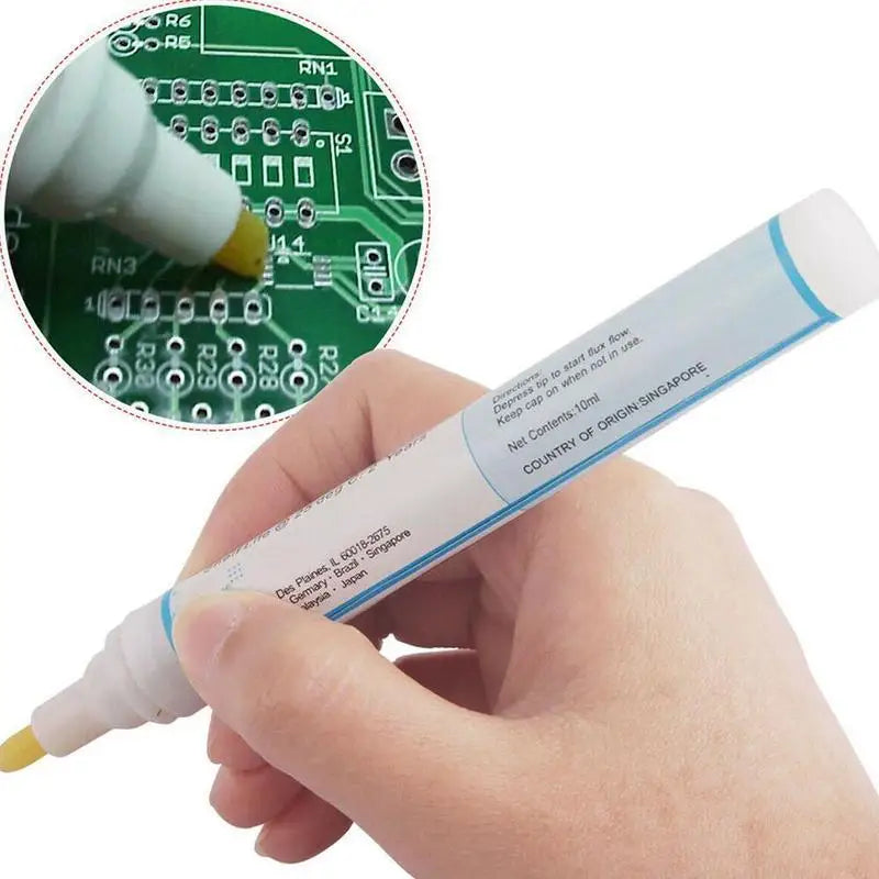 951 10ml Soldering Rosin Flux Pen 951 Low Solid Non clean DIY Kester Solder Power Cleaning free Welding Pen Qme