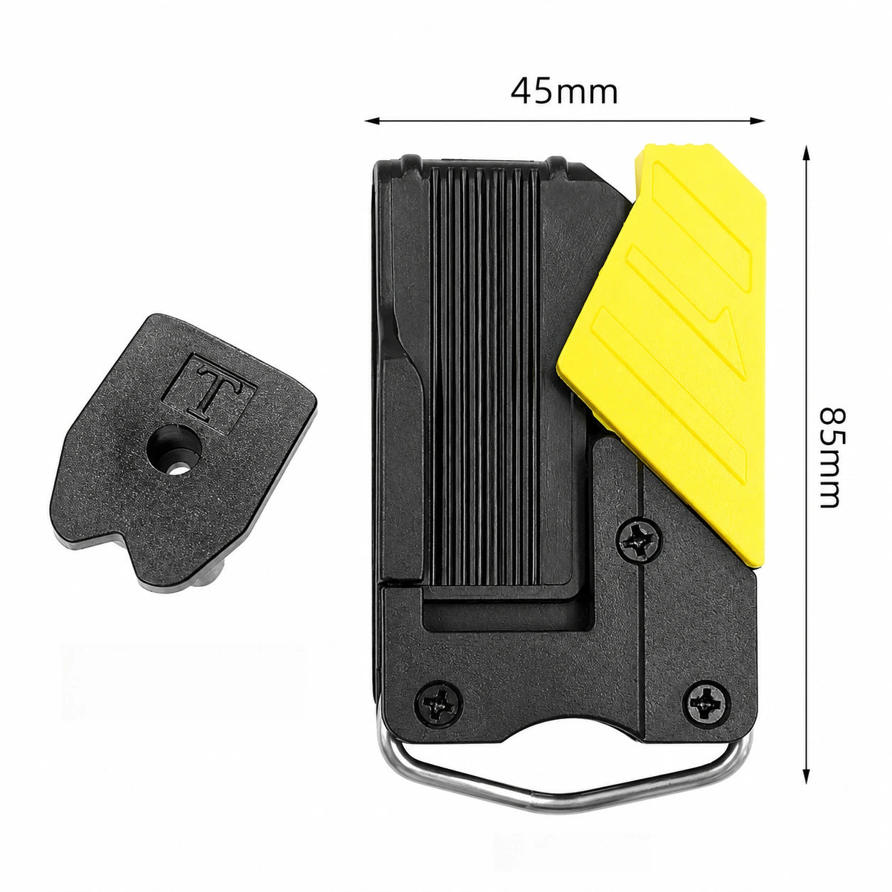 Quick Release Buckle Tool Hanger Universal Belt Clip Reliable Hook to Hang Tape Measure for Repair and Workshop Use Qme B-Yellow