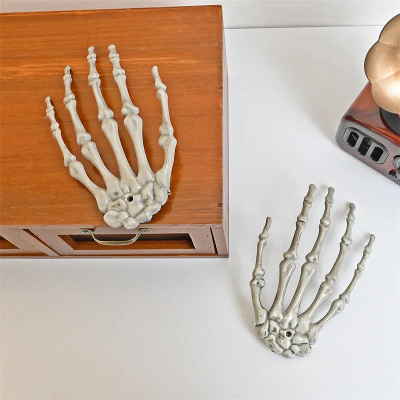 Vintage Gothic Skull Palm Hair Barrette Skeleton Claw Pin Stylish Qme