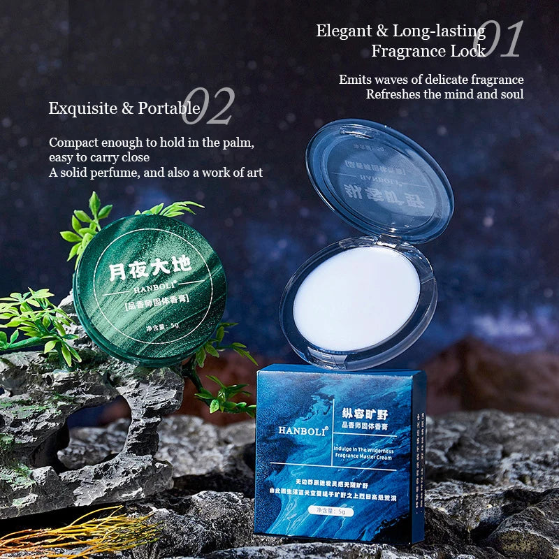 Refreshing Long-lasting Solid Cologne Men Vanilla Scent Portable Qme