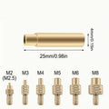 3D Printer Soldering Iron Tool 7 9 Tip M2 M3 M4 M5 M6 M8 Brass Thread Qme 7pcs