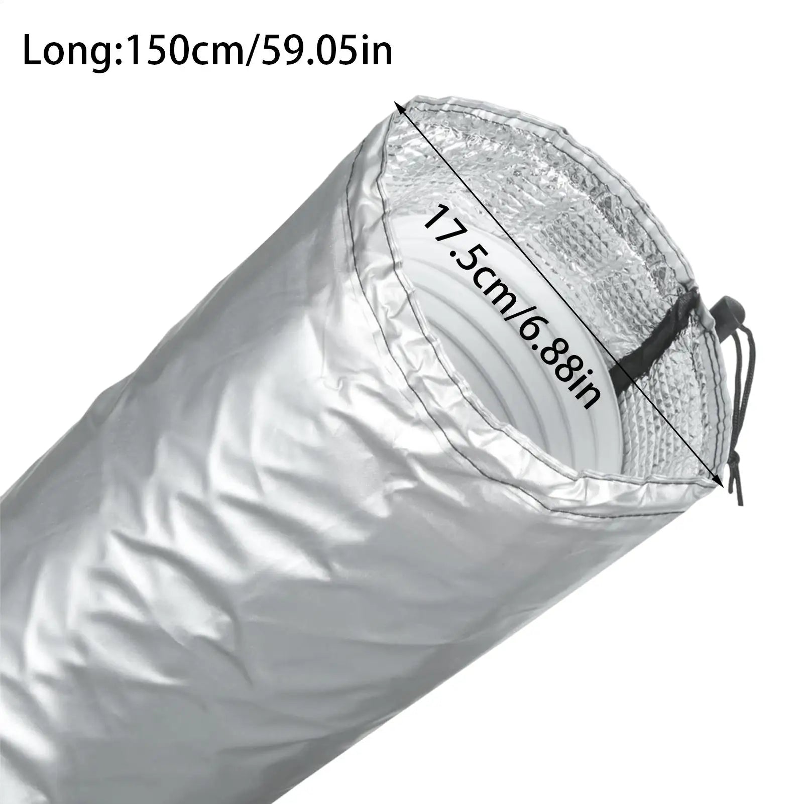 Portable Air Conditioner Hose Cover Insulation Heat-Resistant Hose Protective Sleeve AC Hose Duct Vent Cover Accessory Qme
