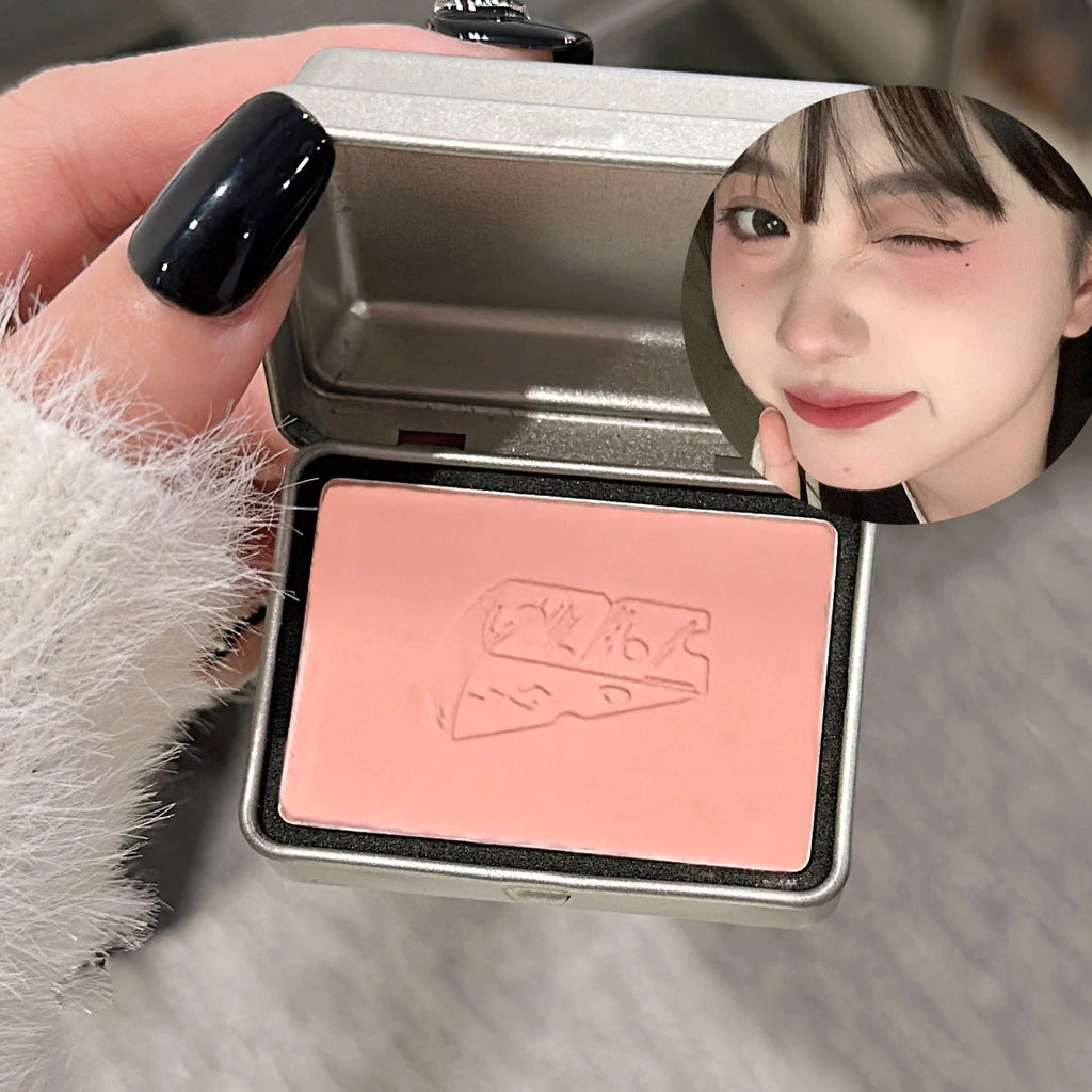 BLACKNANA Square Iron Box Single Blush Cream Low Saturation Gray Pink Qme