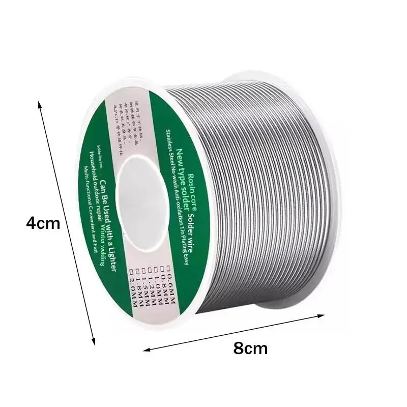 20/100g Low Temperature Solder Wire - Easy Melt Silver Cored Welding Rod, No Flux Soldering Wire for Electronics & Phone Repair Qme