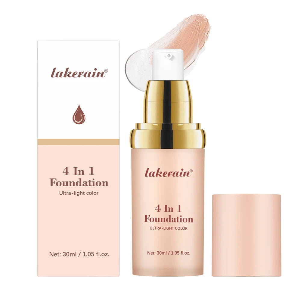 4-in-1 Liquid Foundation Multi-effect Concealer Refreshing Qme 30ml