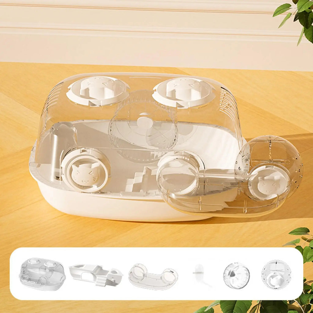 Dwarf Hamster Cage Habitat Tunnel Pet Small Enclosure Hedgehog Gerbil Qme