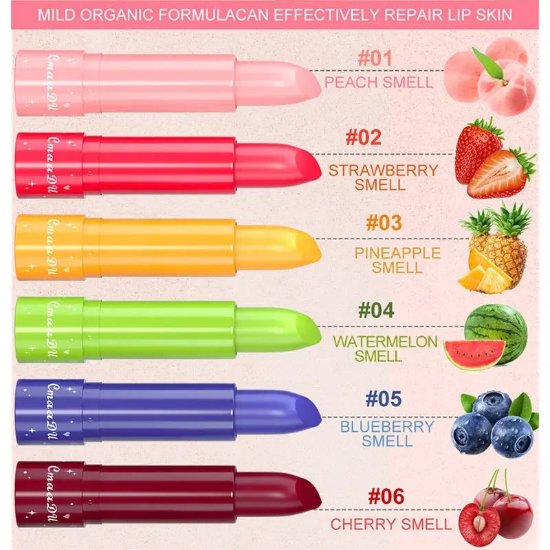 Crystal Jelly Fruit Lip Balm Lasting Moisturizing Hydrating Anti-drying Lipsticks Reducing Lip Lines Natural Lips Care Cosmetics Qme