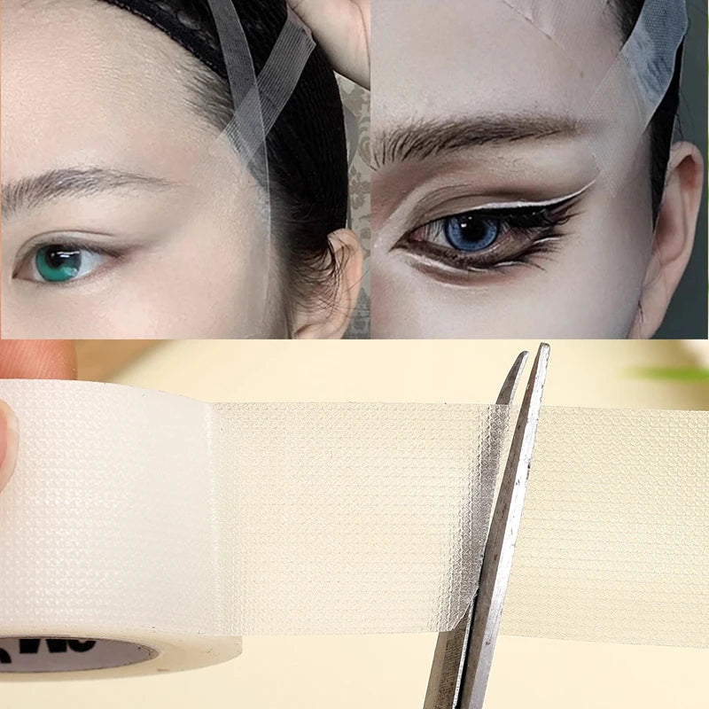  Professional 8M/Roll PE Facial Tape Breathable Cosplay Makeup Tape Transparent Lift Wrinkles Doulble Eyelid Tape Makeup Tool Qme