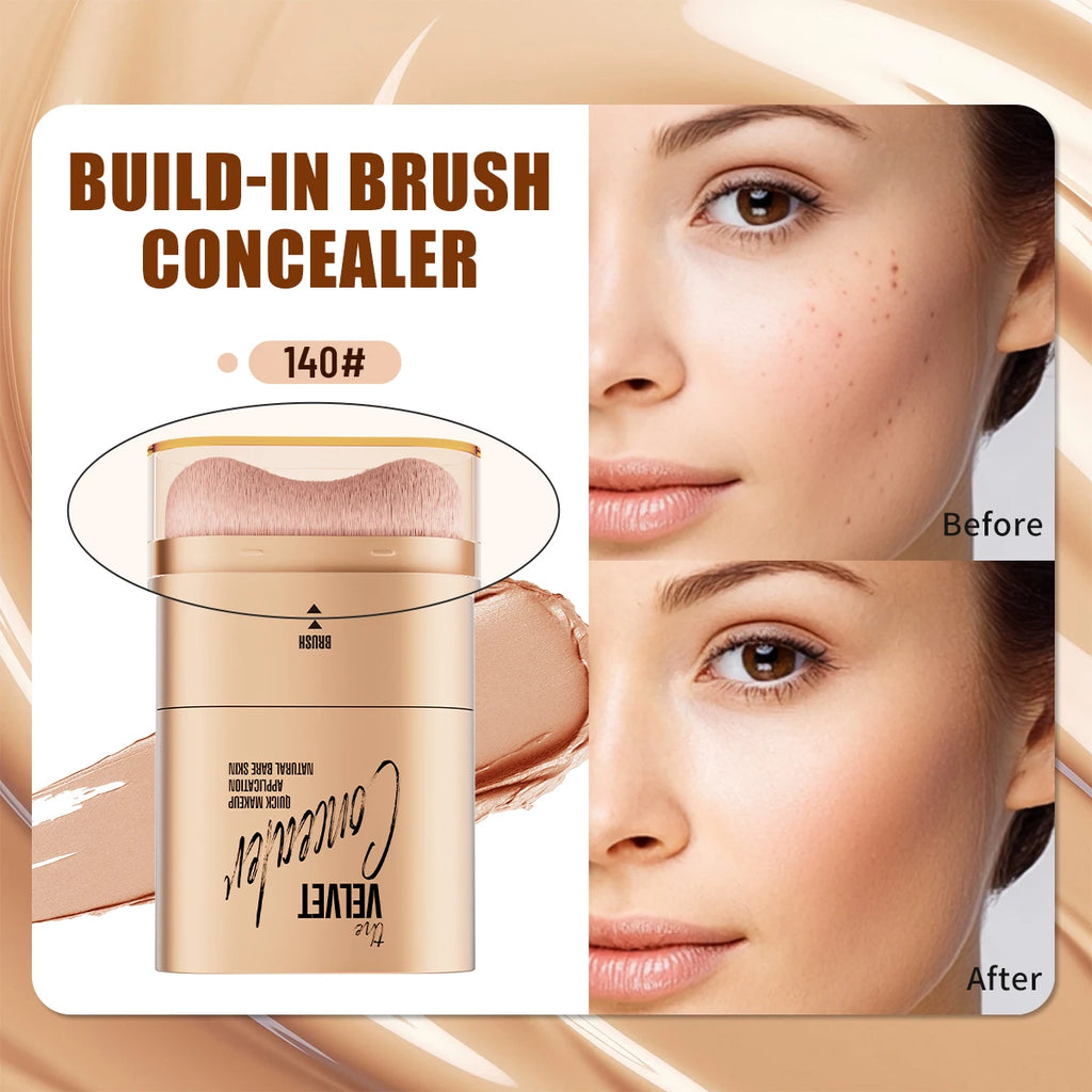 Face Foundation Contour Stick Long-wear Lightweight Brighten Stick Face Concealer Blemish Contouring Beauty Makeup Qme