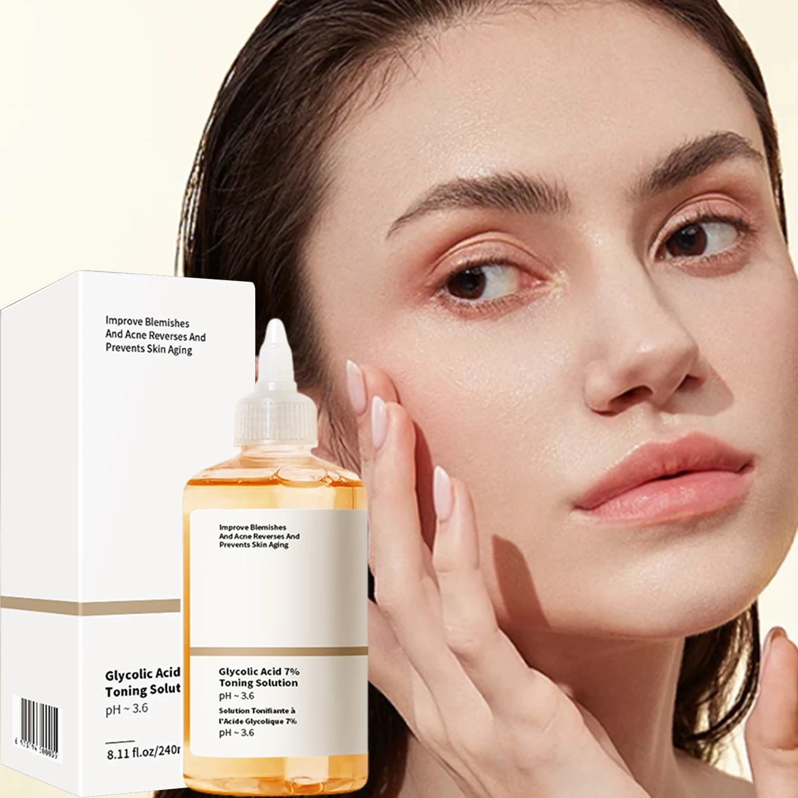 Remove Acne Fade Acne Glycolic Acid 7% Toner Removing Closed Mouth Acne Moisturizing Skin Prevents Skin Aging Fruit Acid Essence Qme