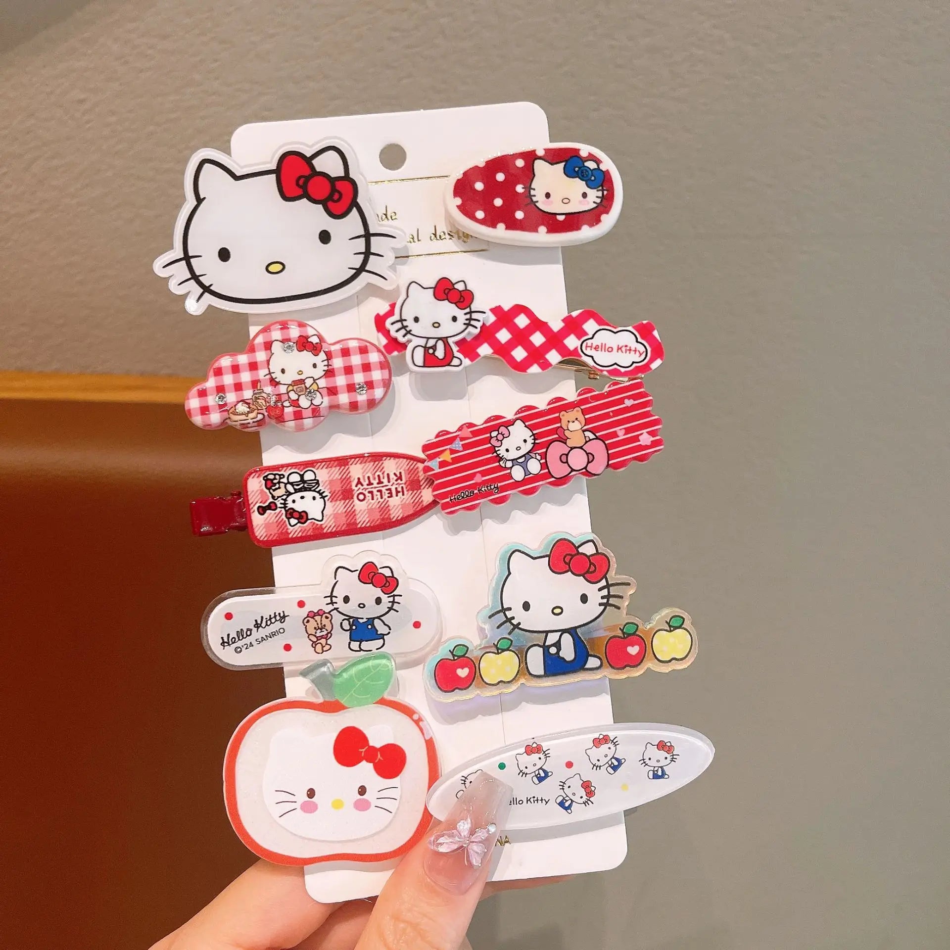 Hello Kitty Cartoon Hair Clip Cute Hair Accessory New Style Forehead Bangs Clip for Students Qme 1