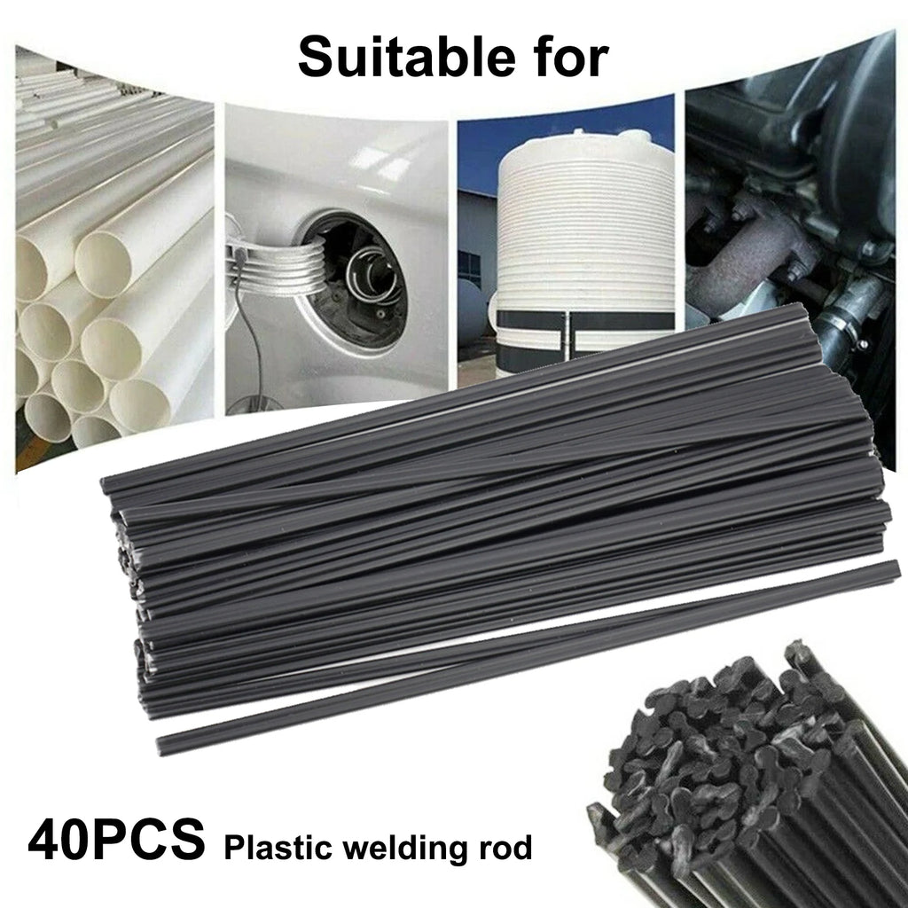 40 Pcs 200mm Length PP Black Plastic Welding Rods For Car Bumper Repair Welder Tool Herramientas Ferramentas Taladros Multitool Qme