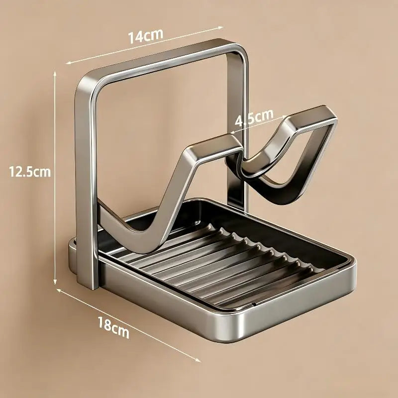 Pot Lid Storage Rack Kitchen Counter Organizer Countertop Removable Qme A2