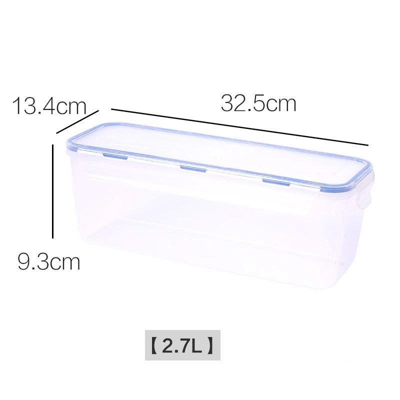 Lid Loaf Bread Container Kitchen Organizer Plastic Storage Box Qme L