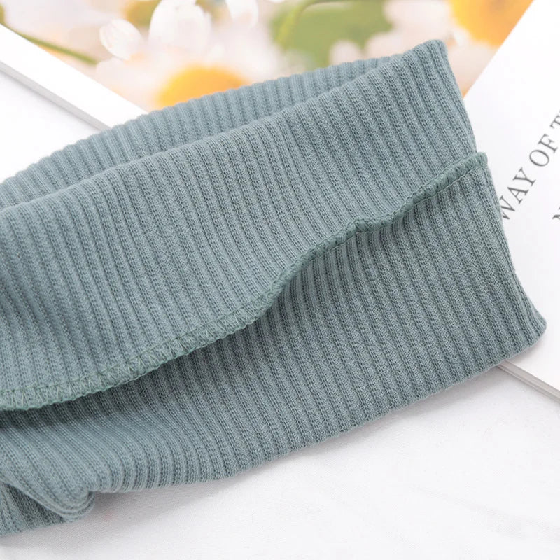 Elastic Solid Headbands Women Yoga Knitting Hairbands Wash Makeup Qme