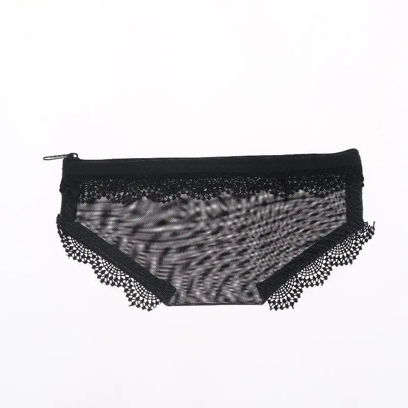 Lace Trim Mesh Cosmetic Bag Transparent Design And Portable Perfect For Travel Daily Use Storing Qme style 6