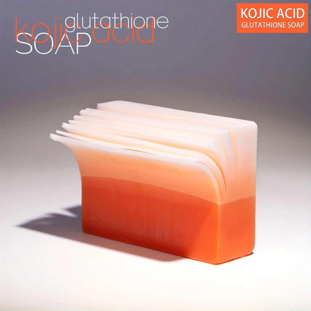 2 Packs Kojic Acid+glutathione Whitening Cleansing Soap Deep Qme