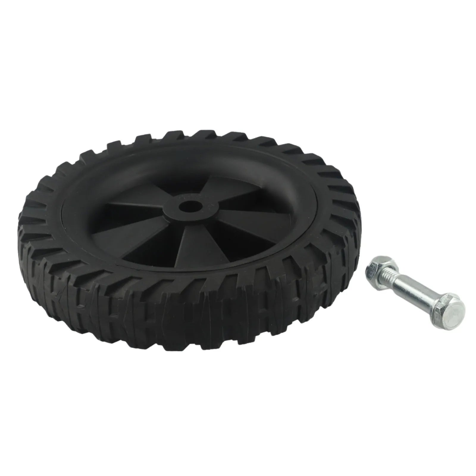 7inch Air Compressor Wheels Replacement Parts Shock Absorption Non-Slip Silent Air Compressor Caster Wheels Qme