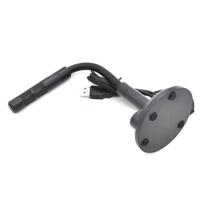 Desktop USB microphone with switch, driver-free computer microphone Qme