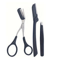 1set Eyebrow Grooming Razor Tool, Multifunctional Eyebrow Beauty Kit, Includes an Exfoliating Skin Smoothing Tool, Qme Black